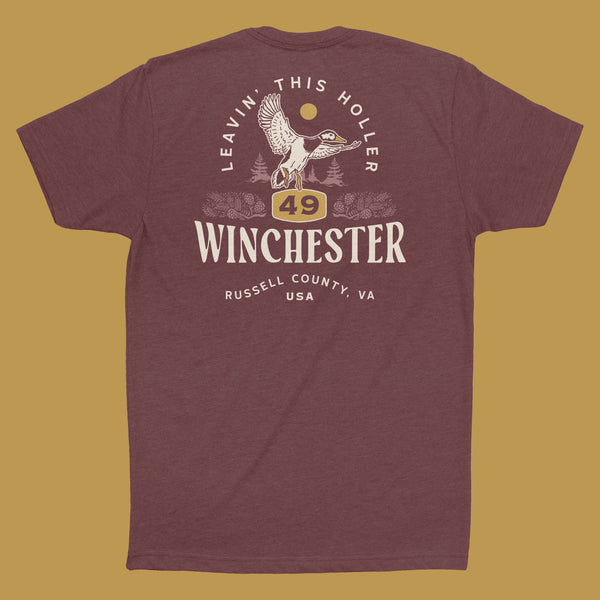 Leavin' This Holler Maroon Duck T-Shirt