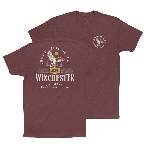 Leavin' This Holler Maroon Duck T-Shirt