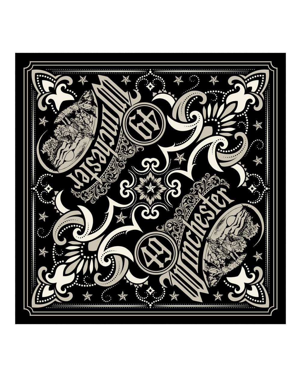 Leavin' This Holler XL Bandana - Black