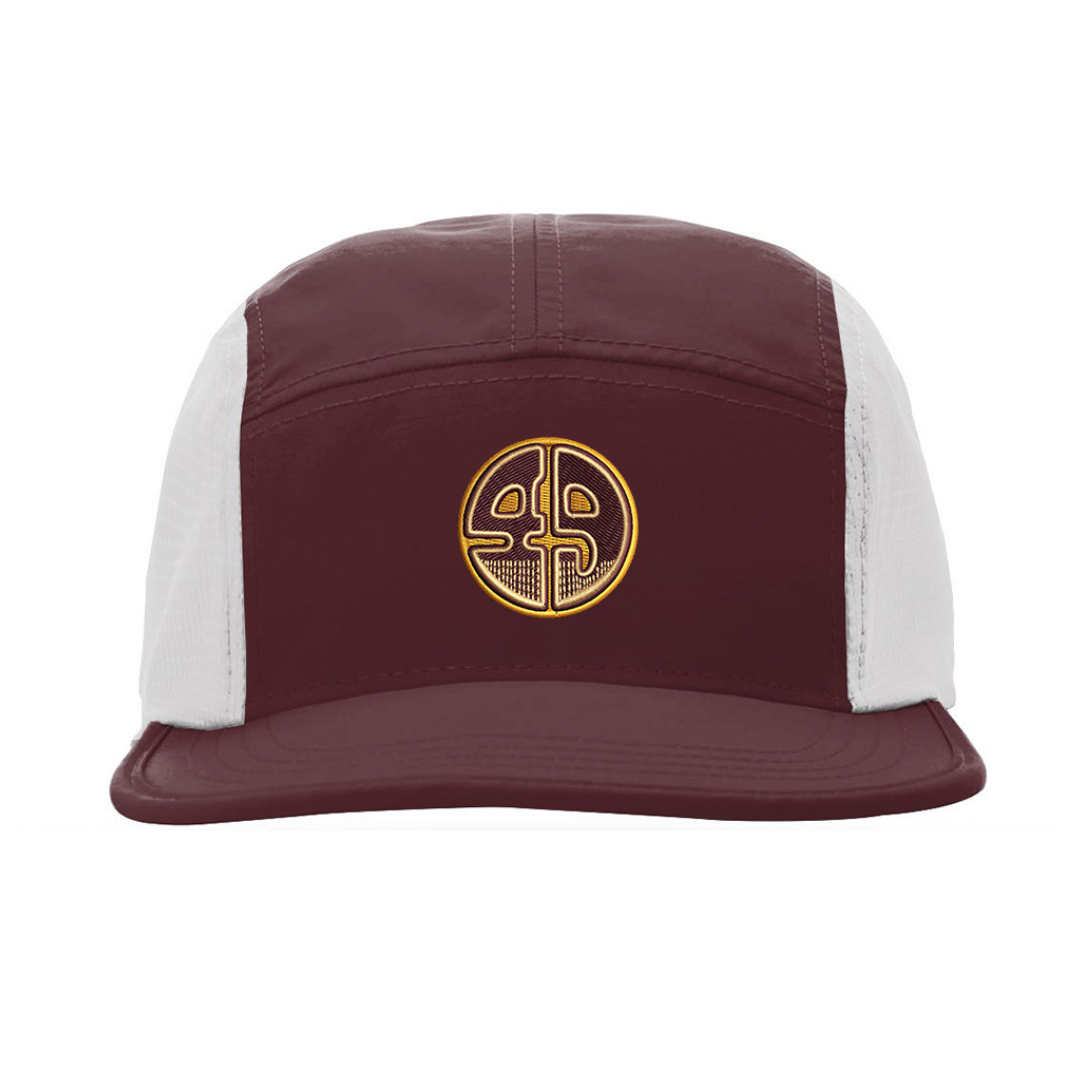 Maroon Water Proof Badge Hat