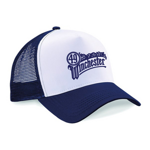 Navy Embroidered Trucker Hat