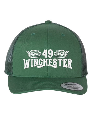 Green Embroidered Trucker Hat